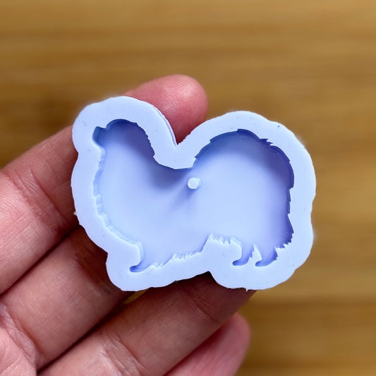 Tibetan Spaniel Silicone Mold with 1 cavity, made with Food Safe Silicone suitable for both food and craft projects.