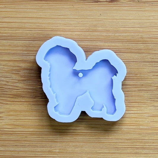 Shih Tzu Silicone Mold with 1 cavity, made with Food Safe Silicone suitable for both food and craft projects.