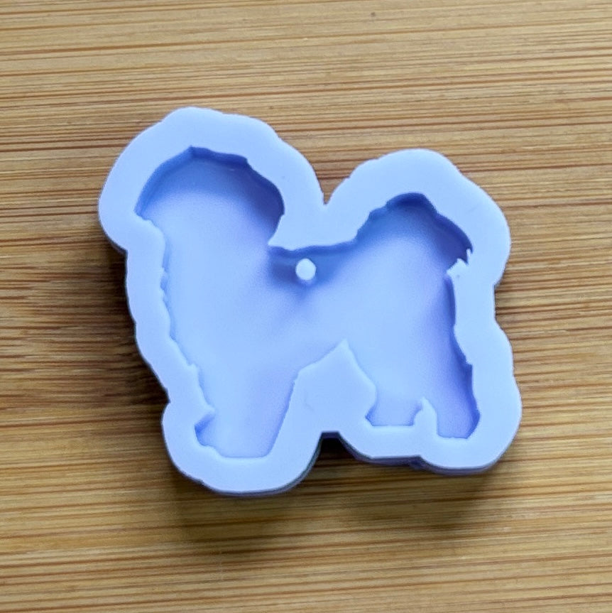 Shih Tzu Silicone Mold with 1 cavity, made with Food Safe Silicone suitable for both food and craft projects.