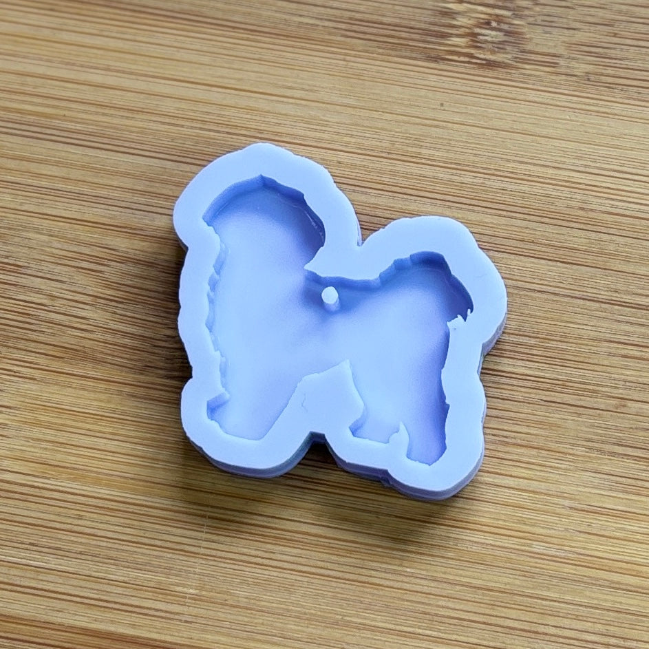 Shih Tzu Silicone Mold with 1 cavity, made with Food Safe Silicone suitable for both food and craft projects.