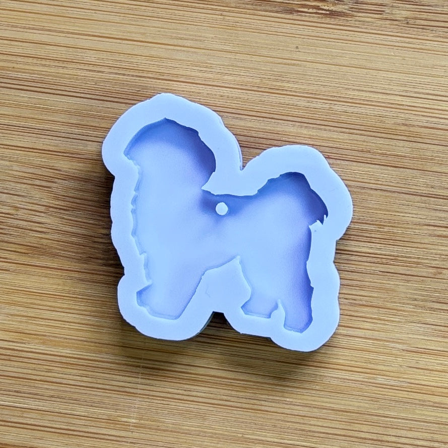 Shih Tzu Silicone Mold with 1 cavity, made with Food Safe Silicone suitable for both food and craft projects.