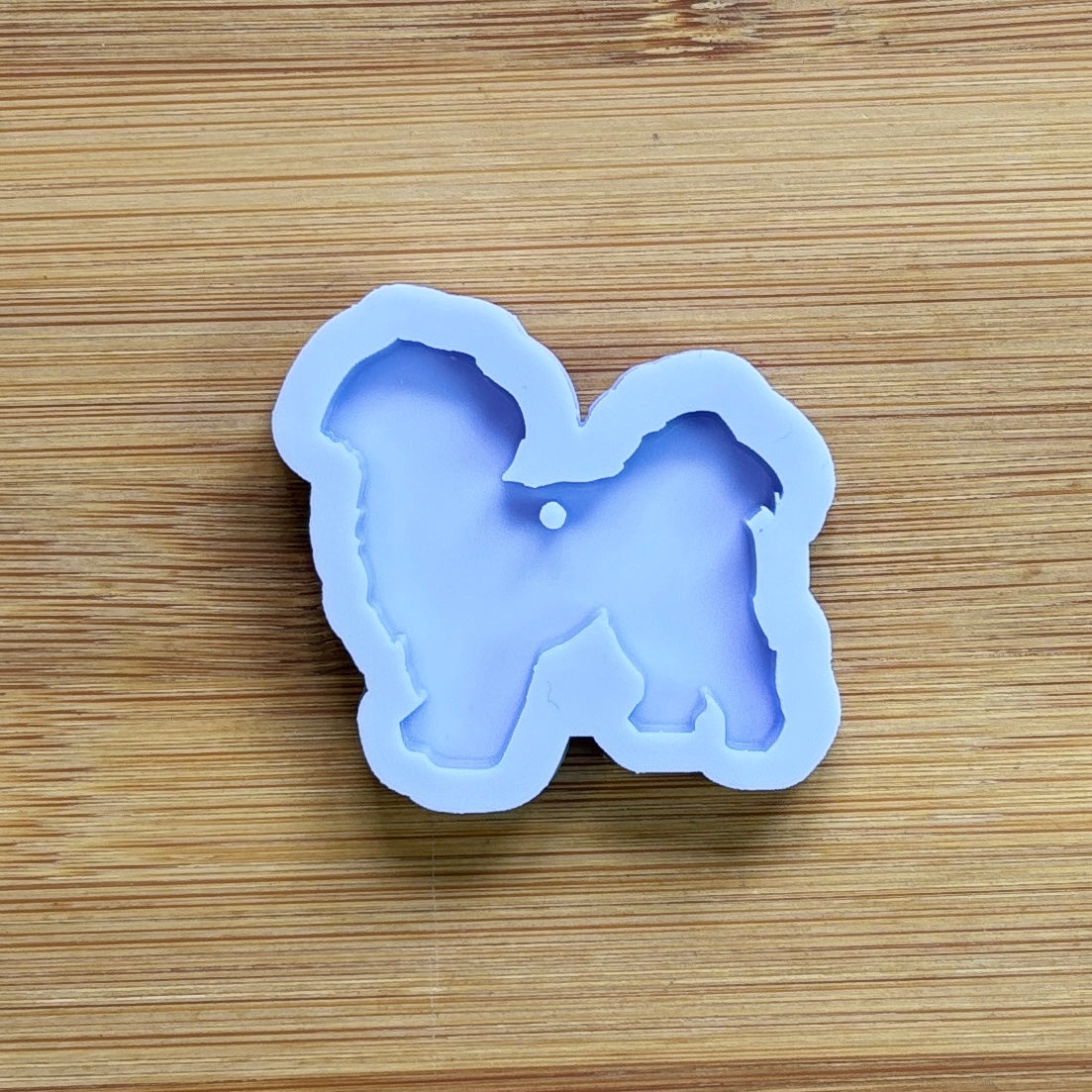Shih Tzu Silicone Mold with 1 cavity, made with Food Safe Silicone suitable for both food and craft projects.
