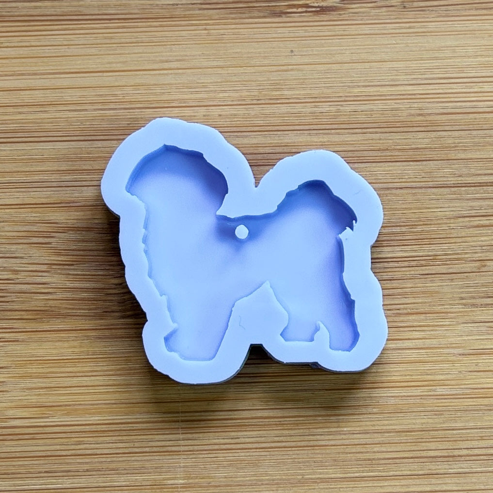 Shih Tzu Silicone Mold with 1 cavity, made with Food Safe Silicone suitable for both food and craft projects.
