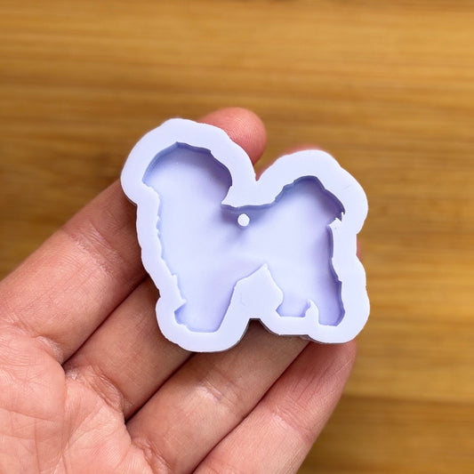 Shih Tzu Silicone Mold with 1 cavity, made with Food Safe Silicone suitable for both food and craft projects.