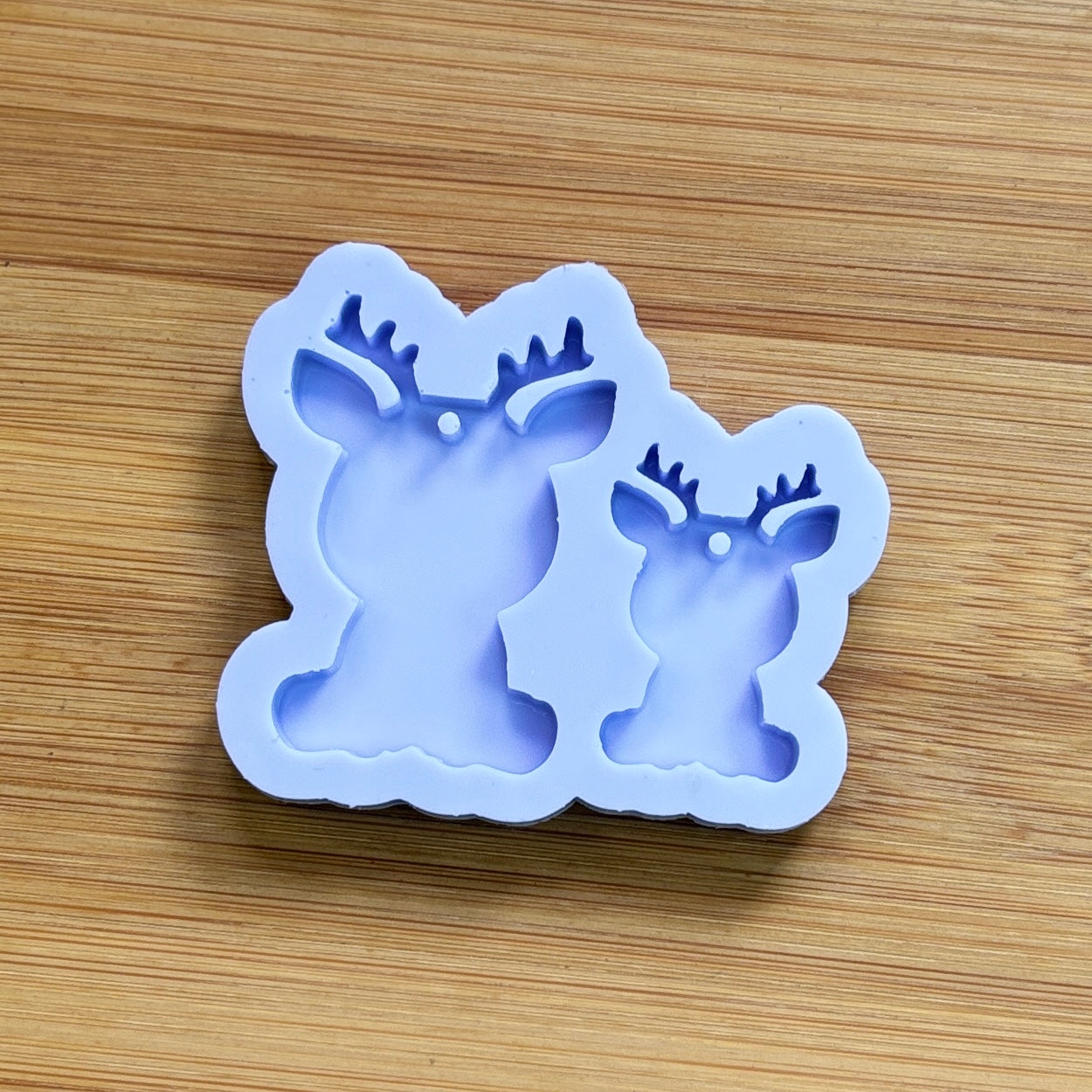 Reindeer Silicone Mold with 2 cavities, made with Food Safe Silicone suitable for both food and craft projects.