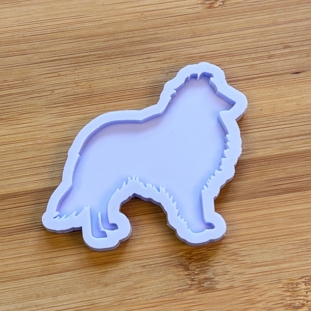 Shetland Sheepdog Silicone Mold with 1 cavity, made with Food Safe Silicone suitable for both food and craft projects
