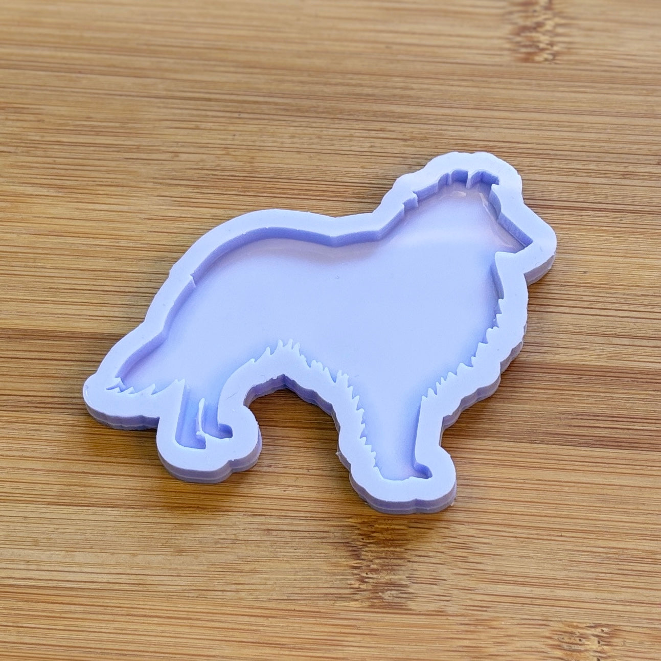 Shetland Sheepdog Silicone Mold with 1 cavity, made with Food Safe Silicone suitable for both food and craft projects