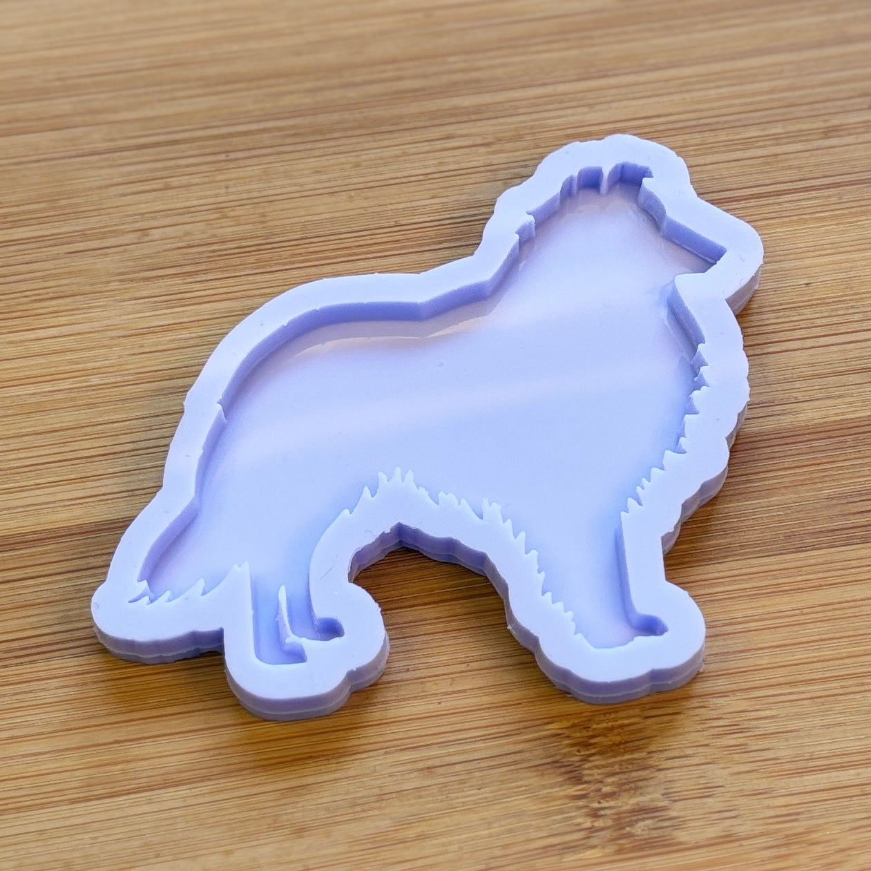Shetland Sheepdog Silicone Mold with 1 cavity, made with Food Safe Silicone suitable for both food and craft projects