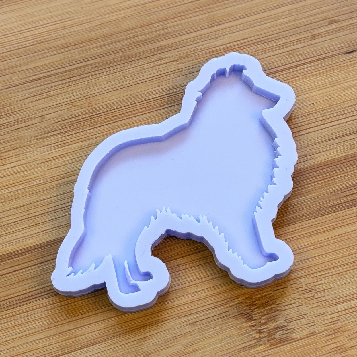 Shetland Sheepdog Silicone Mold with 1 cavity, made with Food Safe Silicone suitable for both food and craft projects