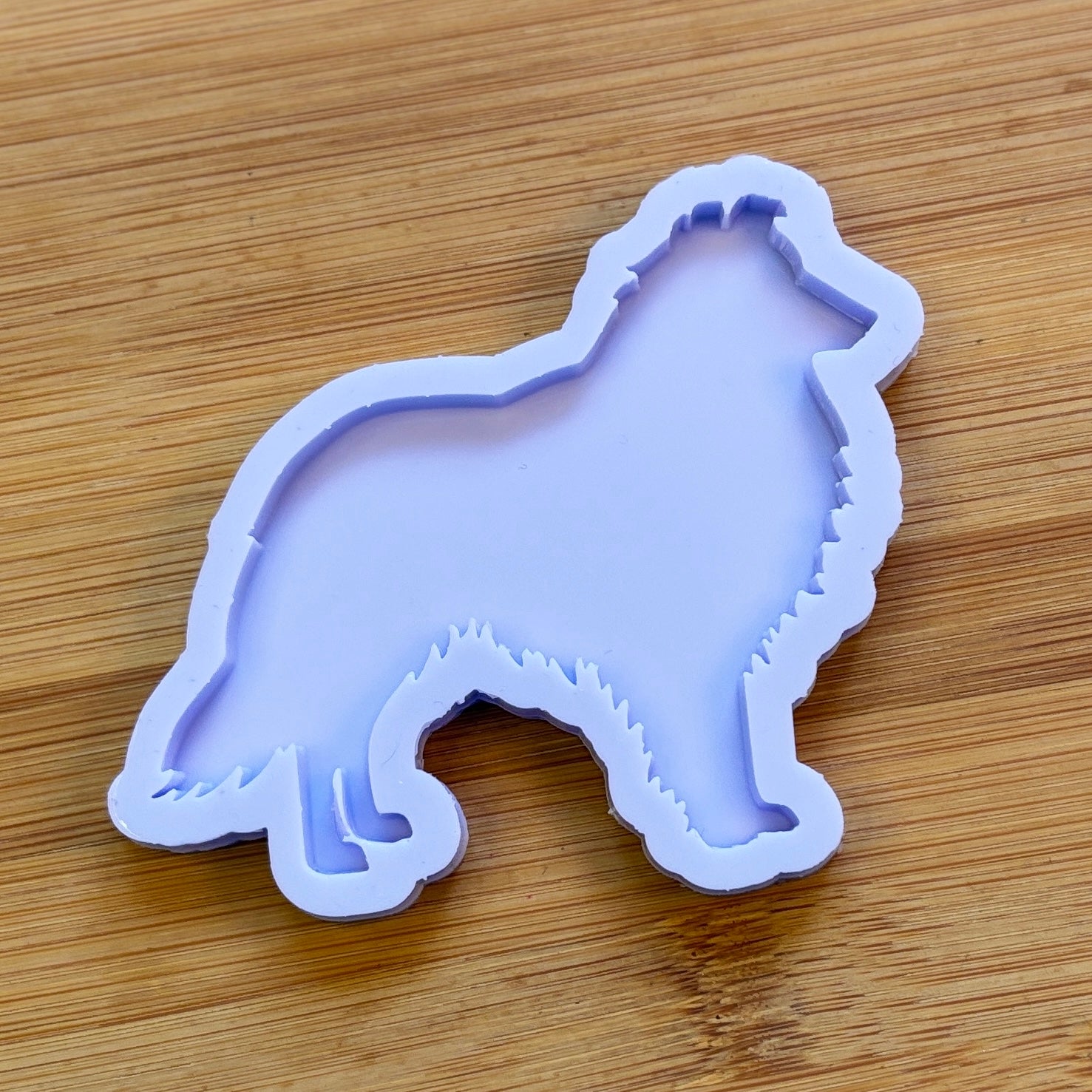 Shetland Sheepdog Silicone Mold with 1 cavity, made with Food Safe Silicone suitable for both food and craft projects