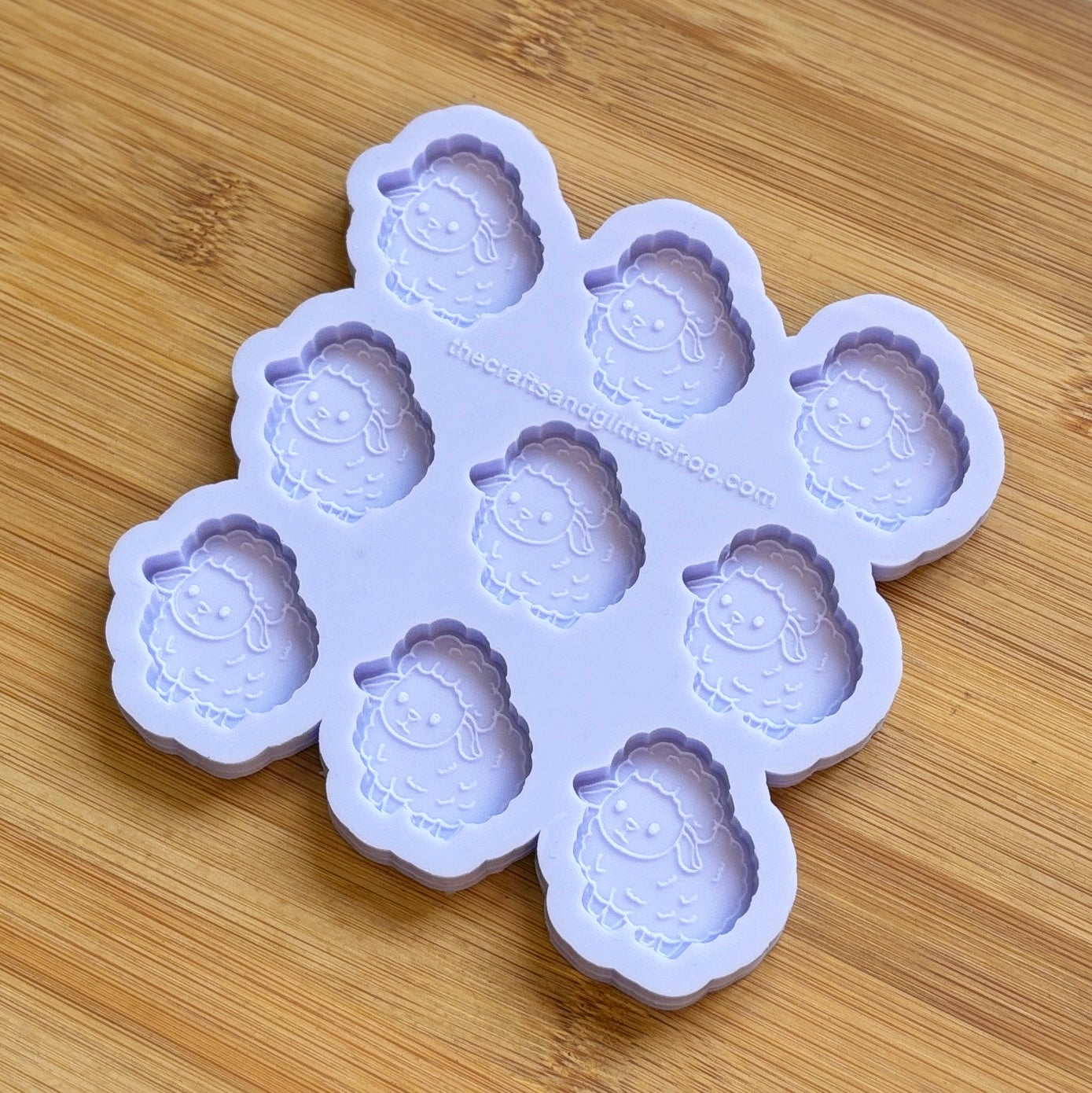 Sheep Silicone Mold with 9 cavities, made with Food Safe Silicone suitable for both food and craft projects