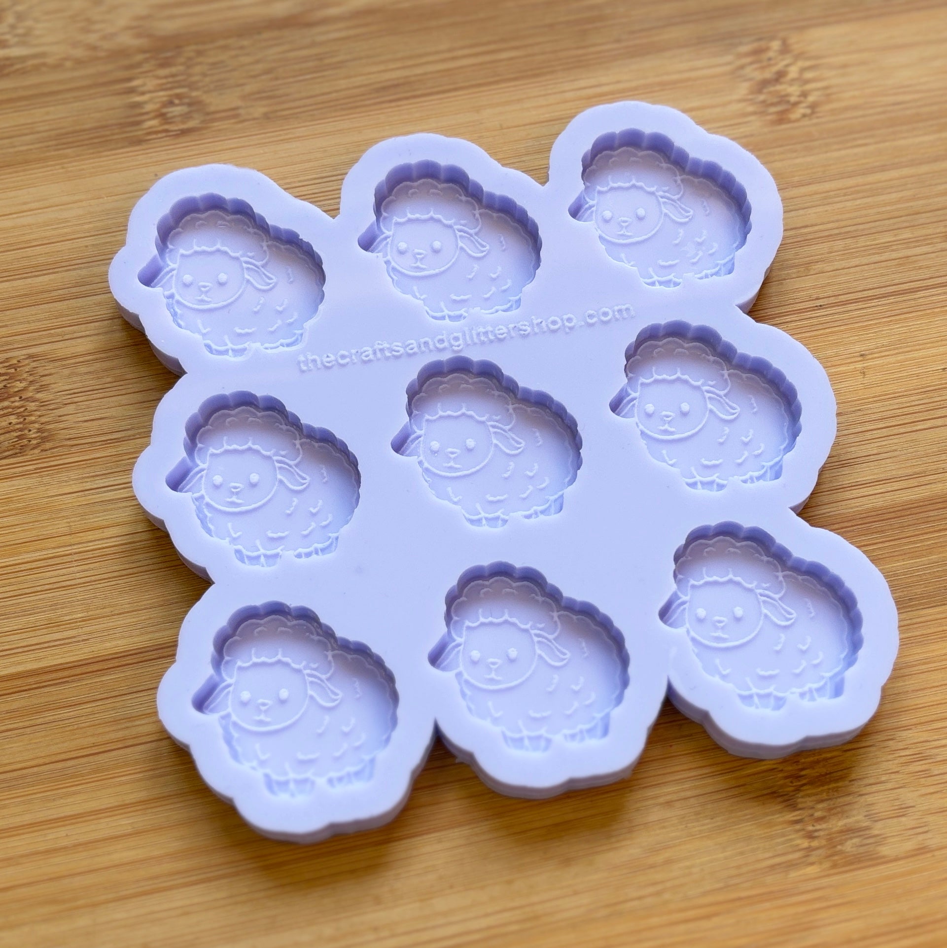 Sheep Silicone Mold with 9 cavities, made with Food Safe Silicone suitable for both food and craft projects
