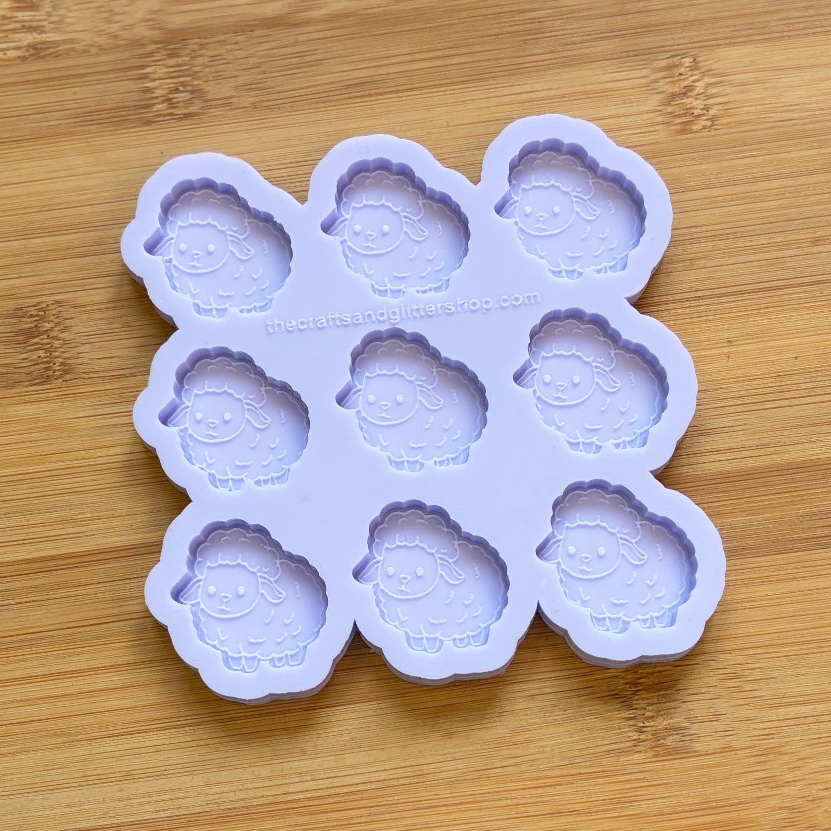 Sheep Silicone Mold with 9 cavities, made with Food Safe Silicone suitable for both food and craft projects