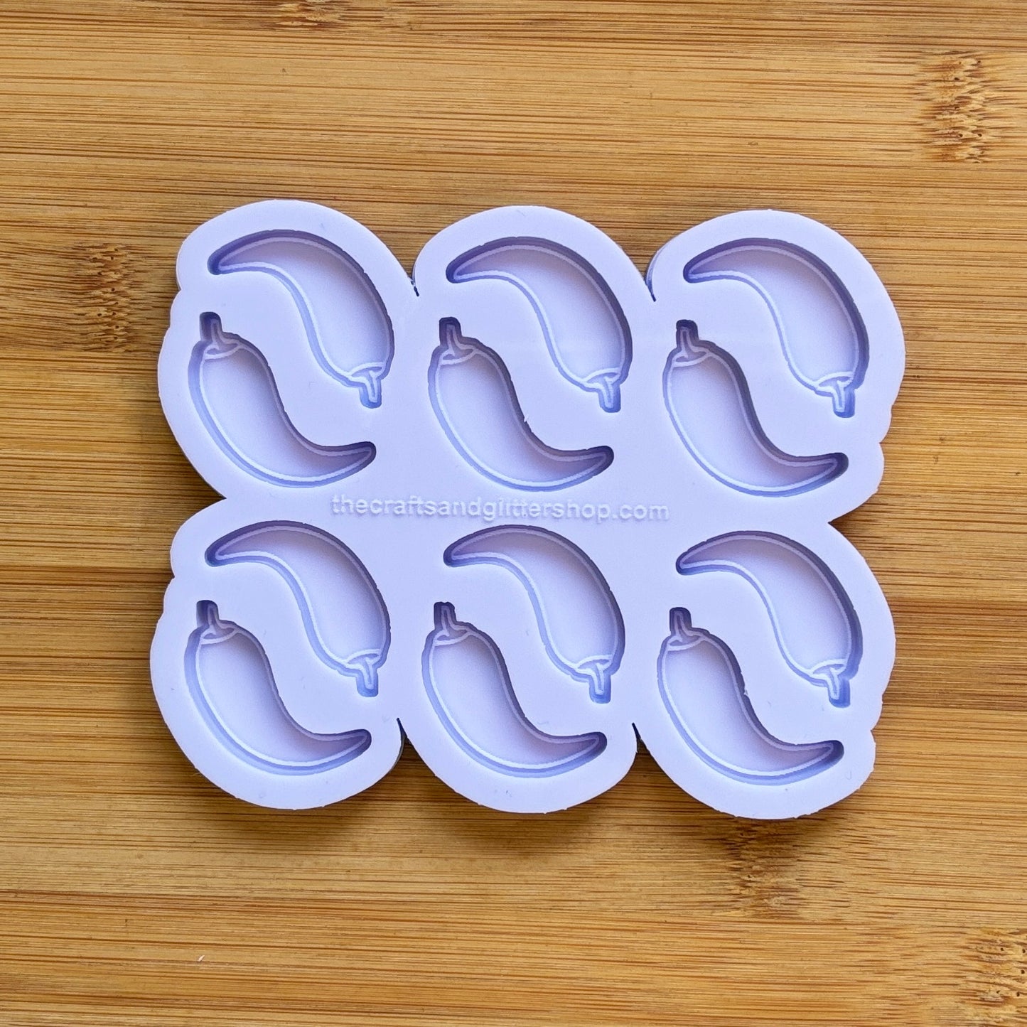 Chilli Pepper Silicone Mold with 12 cavities, made with Food Safe Silicone suitable for both food and craft projects