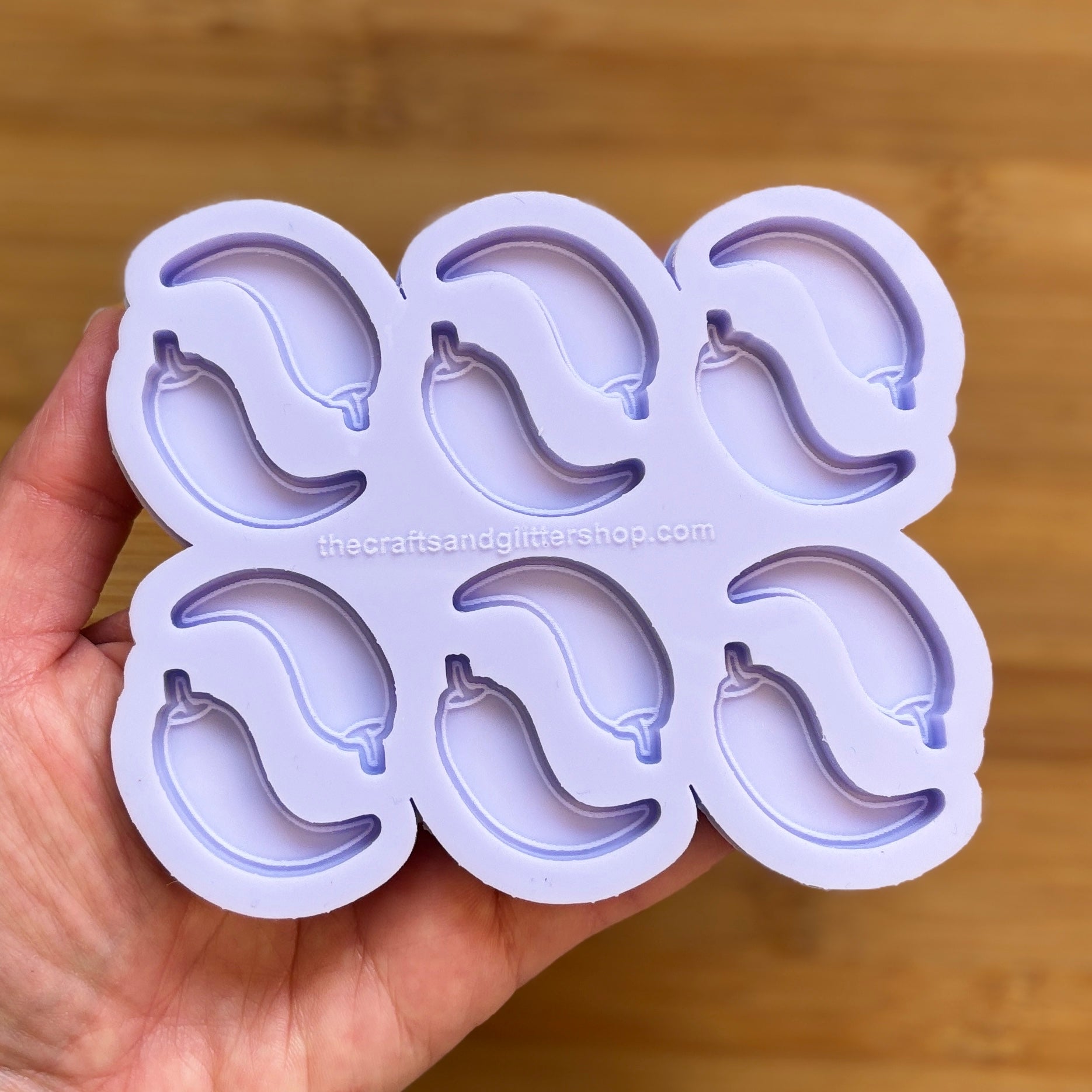 Chilli Pepper Silicone Mold with 12 cavities, made with Food Safe Silicone suitable for both food and craft projects