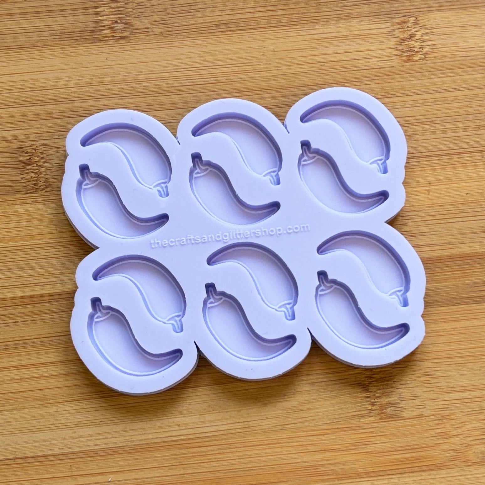 Chilli Pepper Silicone Mold with 12 cavities, made with Food Safe Silicone suitable for both food and craft projects