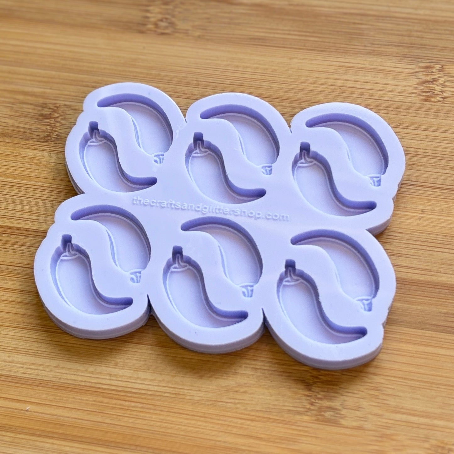 Chilli Pepper Silicone Mold with 12 cavities, made with Food Safe Silicone suitable for both food and craft projects