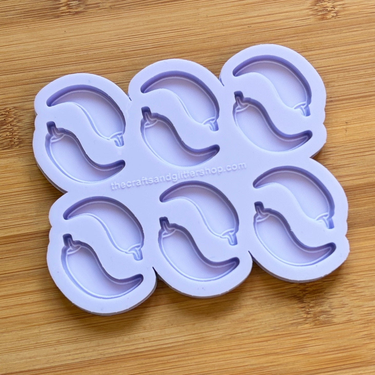 Chilli Pepper Silicone Mold with 12 cavities, made with Food Safe Silicone suitable for both food and craft projects