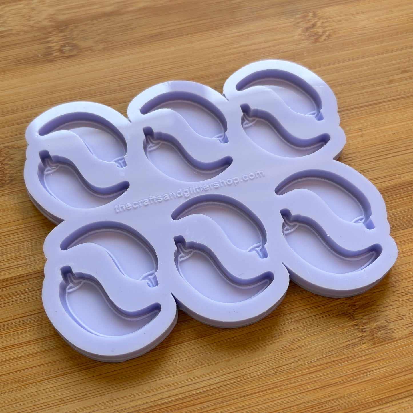 Chilli Pepper Silicone Mold with 12 cavities, made with Food Safe Silicone suitable for both food and craft projects