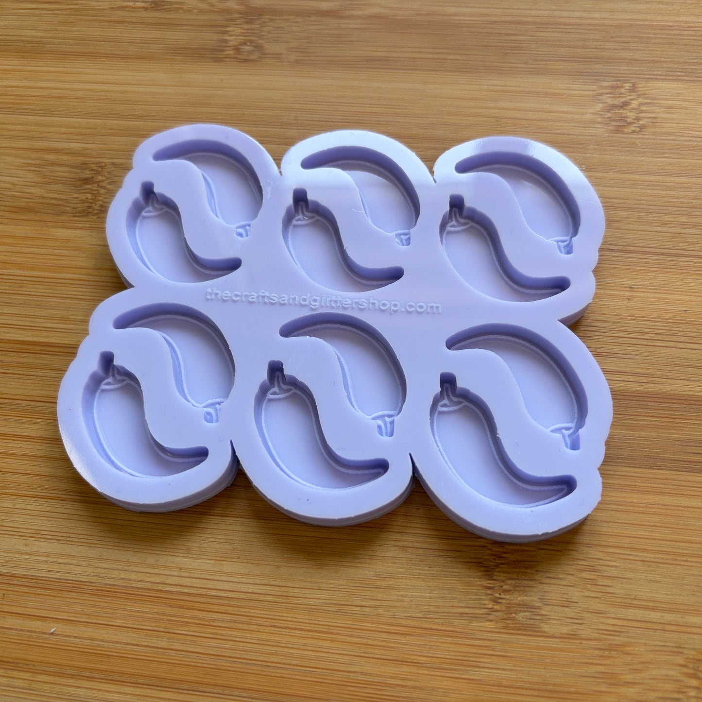 Chilli Pepper Silicone Mold with 12 cavities, made with Food Safe Silicone suitable for both food and craft projects