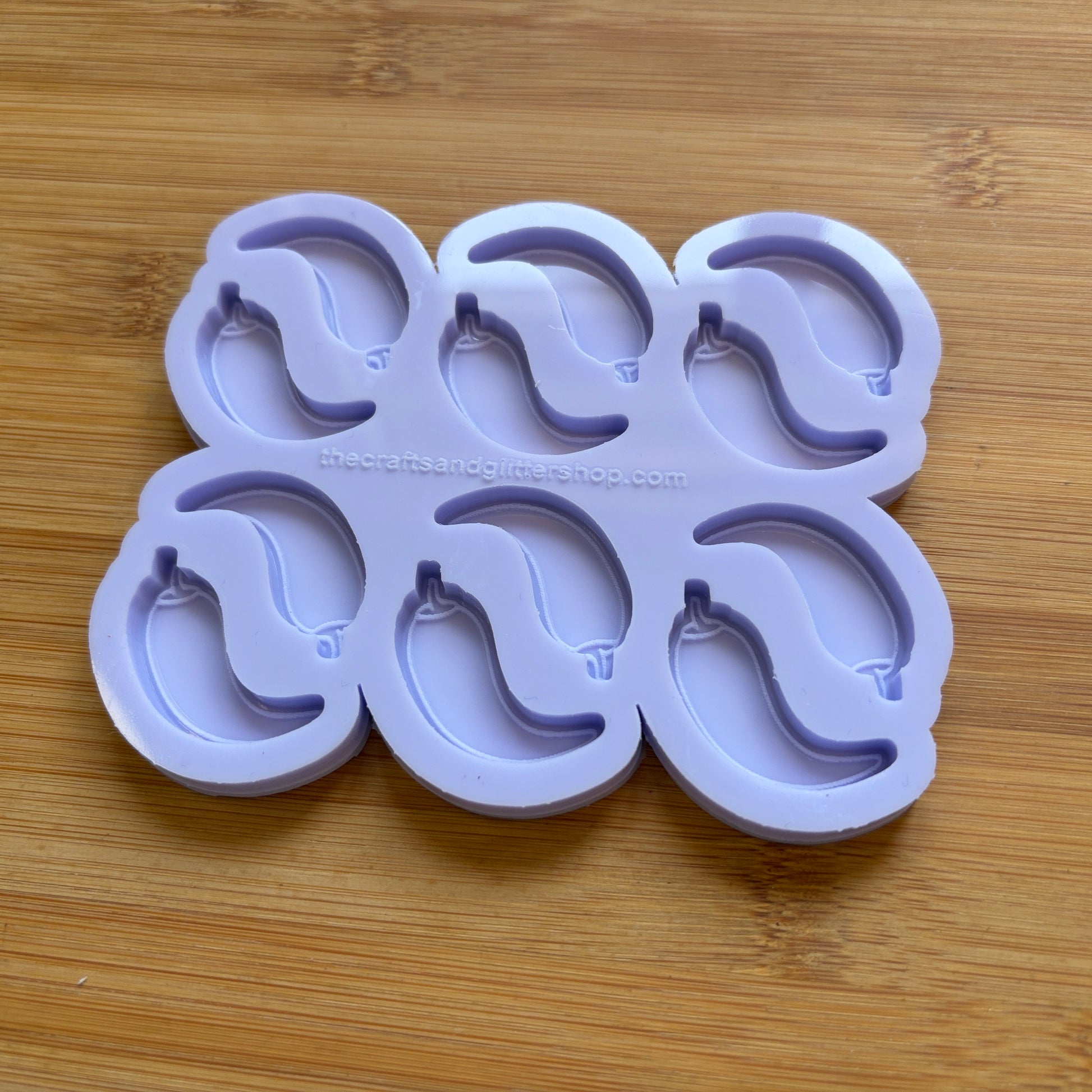 Chilli Pepper Silicone Mold with 12 cavities, made with Food Safe Silicone suitable for both food and craft projects