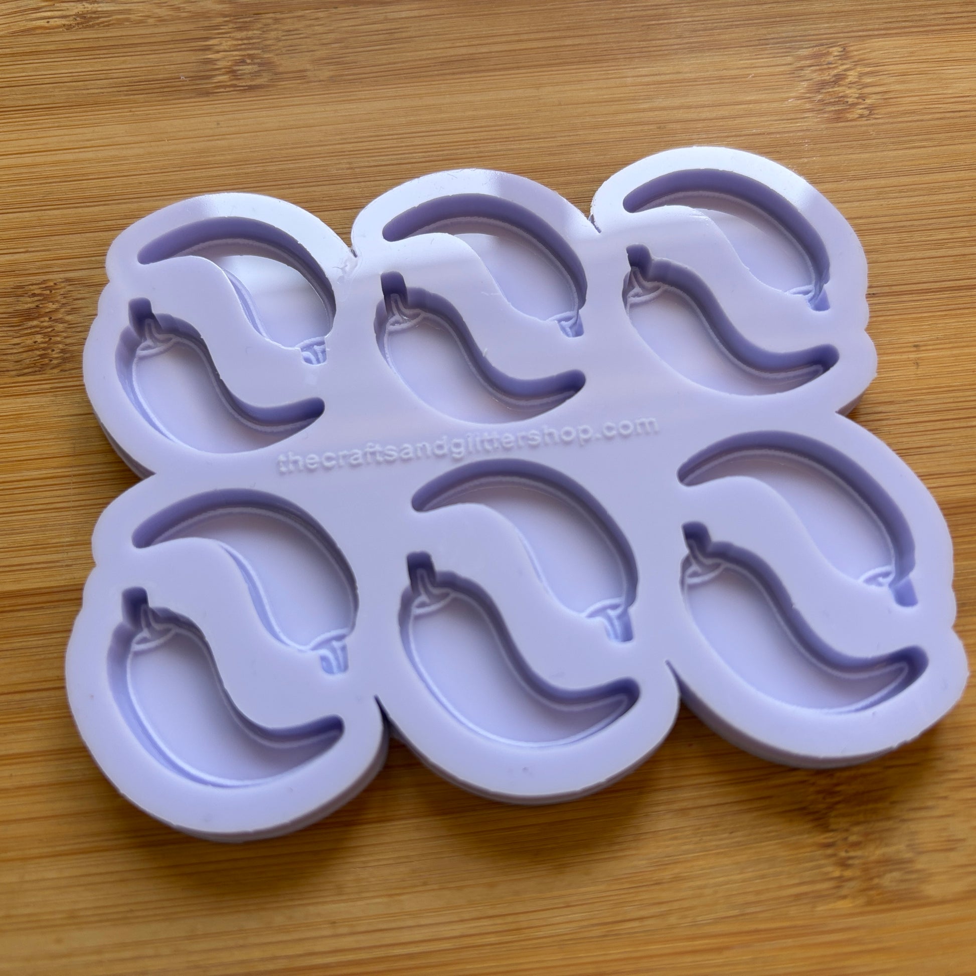 Chilli Pepper Silicone Mold with 12 cavities, made with Food Safe Silicone suitable for both food and craft projects