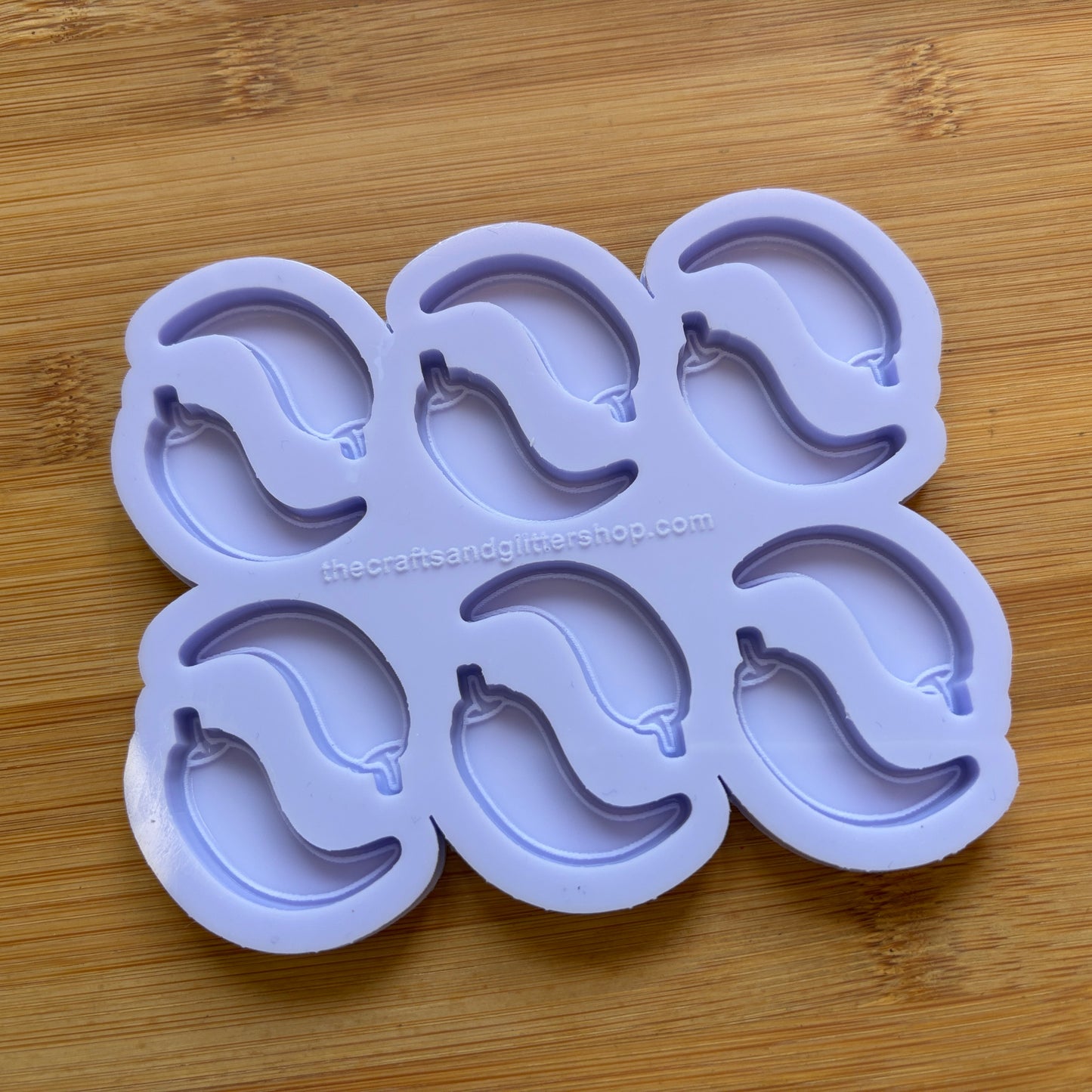Chilli Pepper Silicone Mold with 12 cavities, made with Food Safe Silicone suitable for both food and craft projects