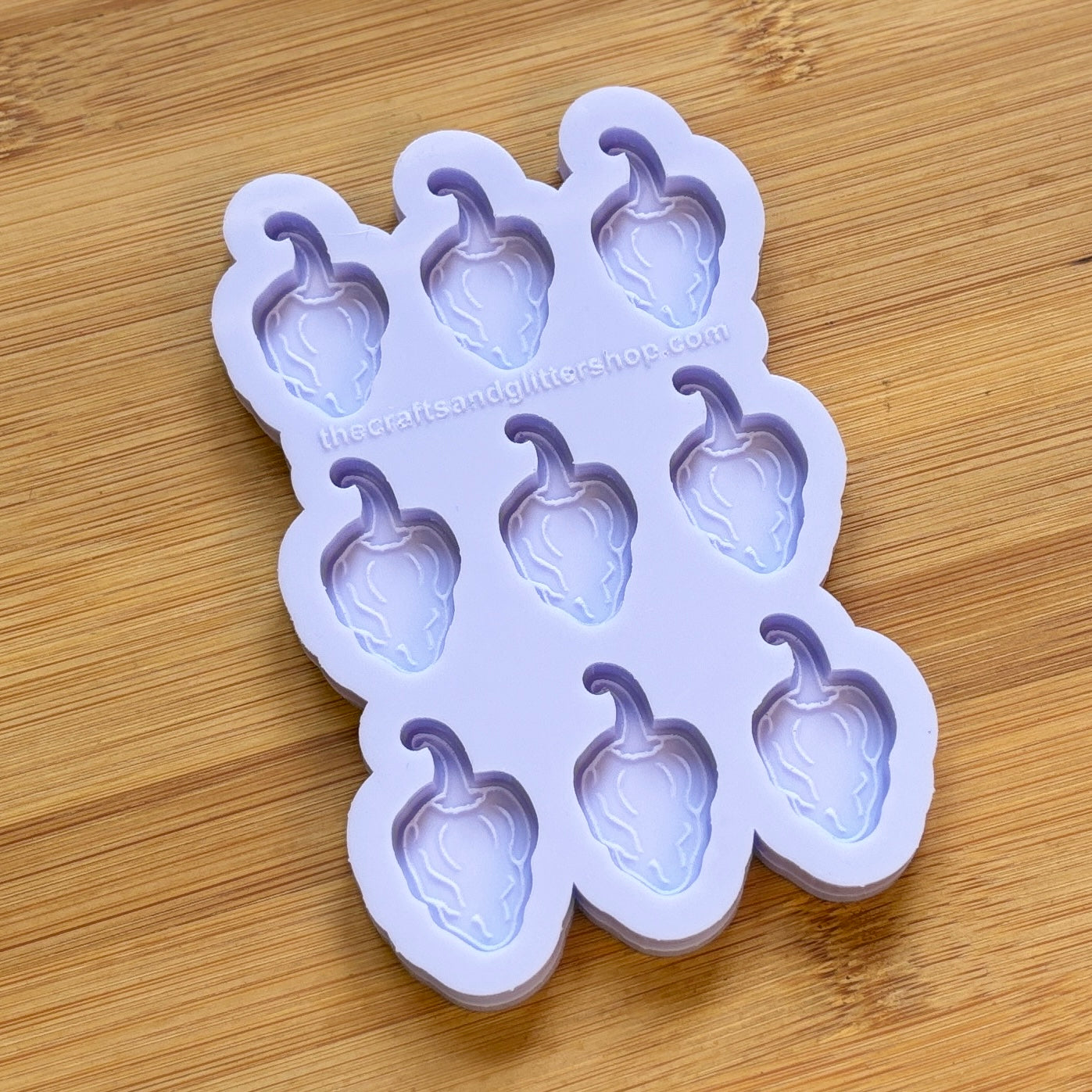Habanero Silicone Mold with 9 cavities, made with Food Safe Silicone suitable for both food and craft projects