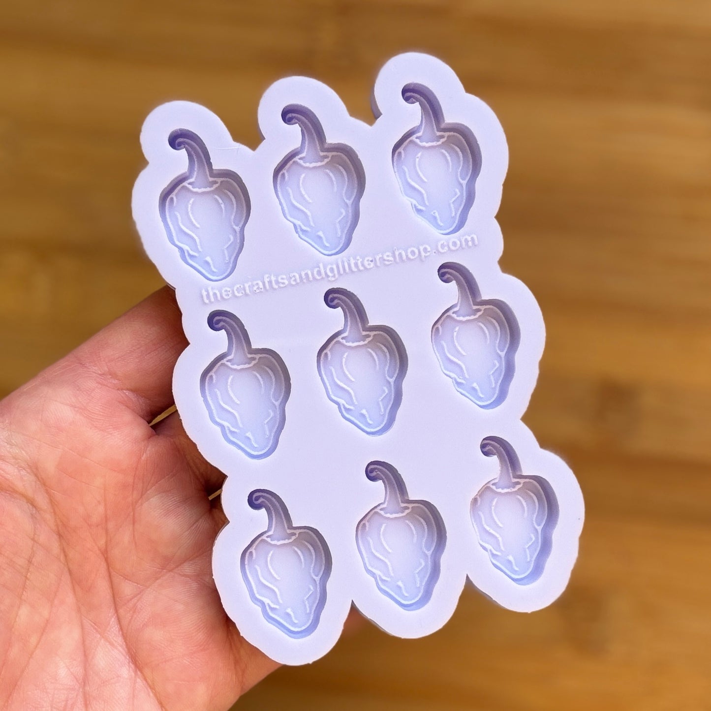 Habanero Silicone Mold with 9 cavities, made with Food Safe Silicone suitable for both food and craft projects