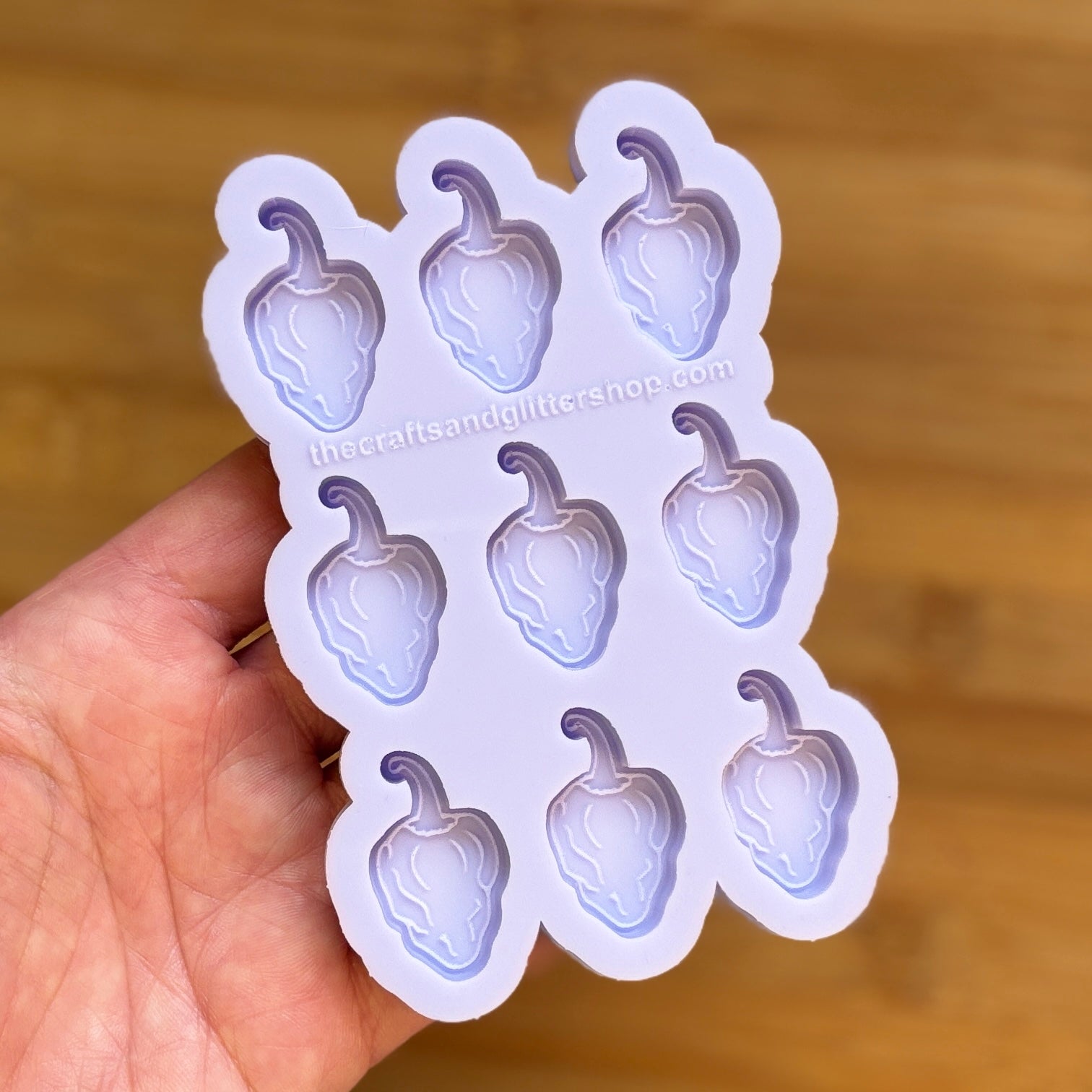 Habanero Silicone Mold with 9 cavities, made with Food Safe Silicone suitable for both food and craft projects