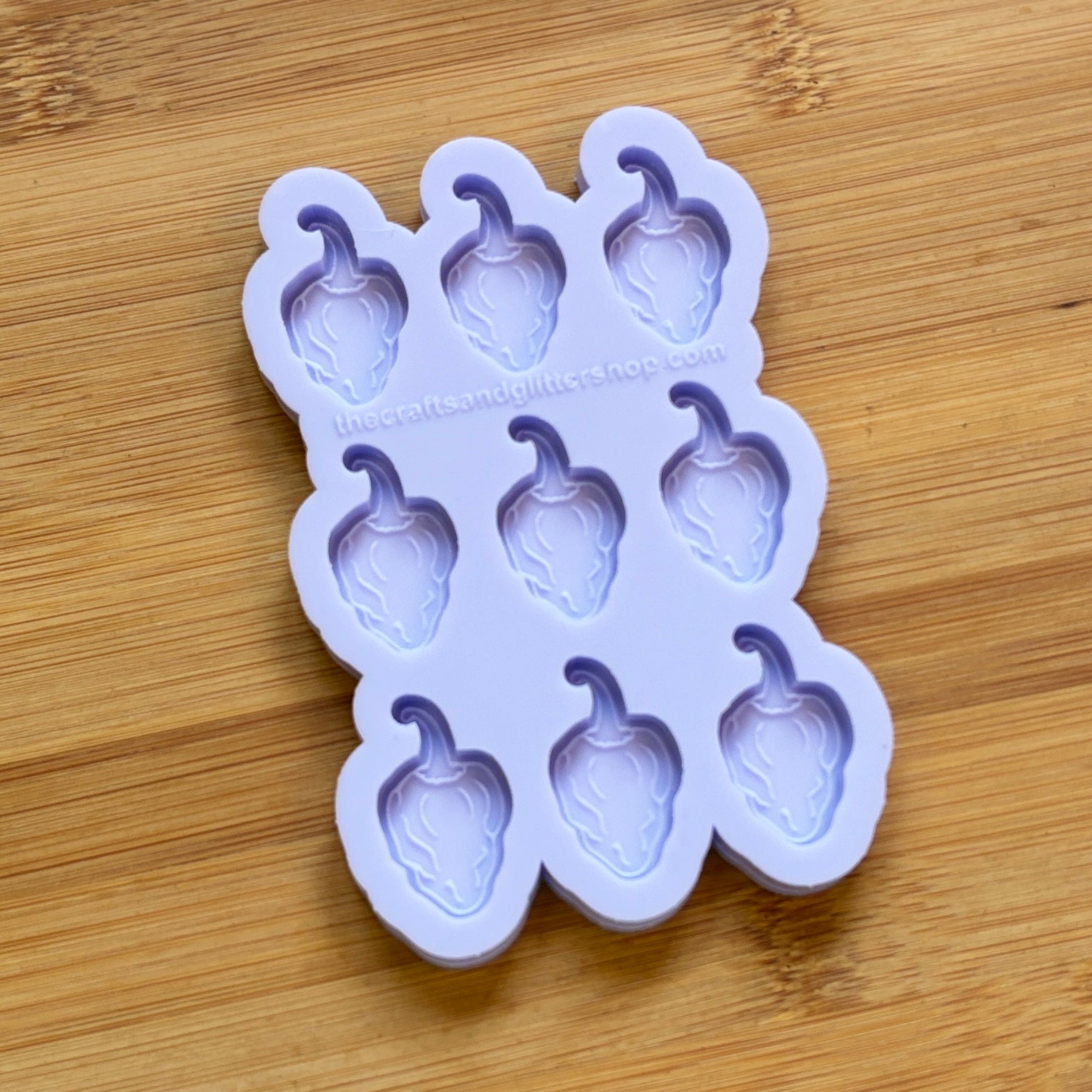 Habanero Silicone Mold with 9 cavities, made with Food Safe Silicone suitable for both food and craft projects