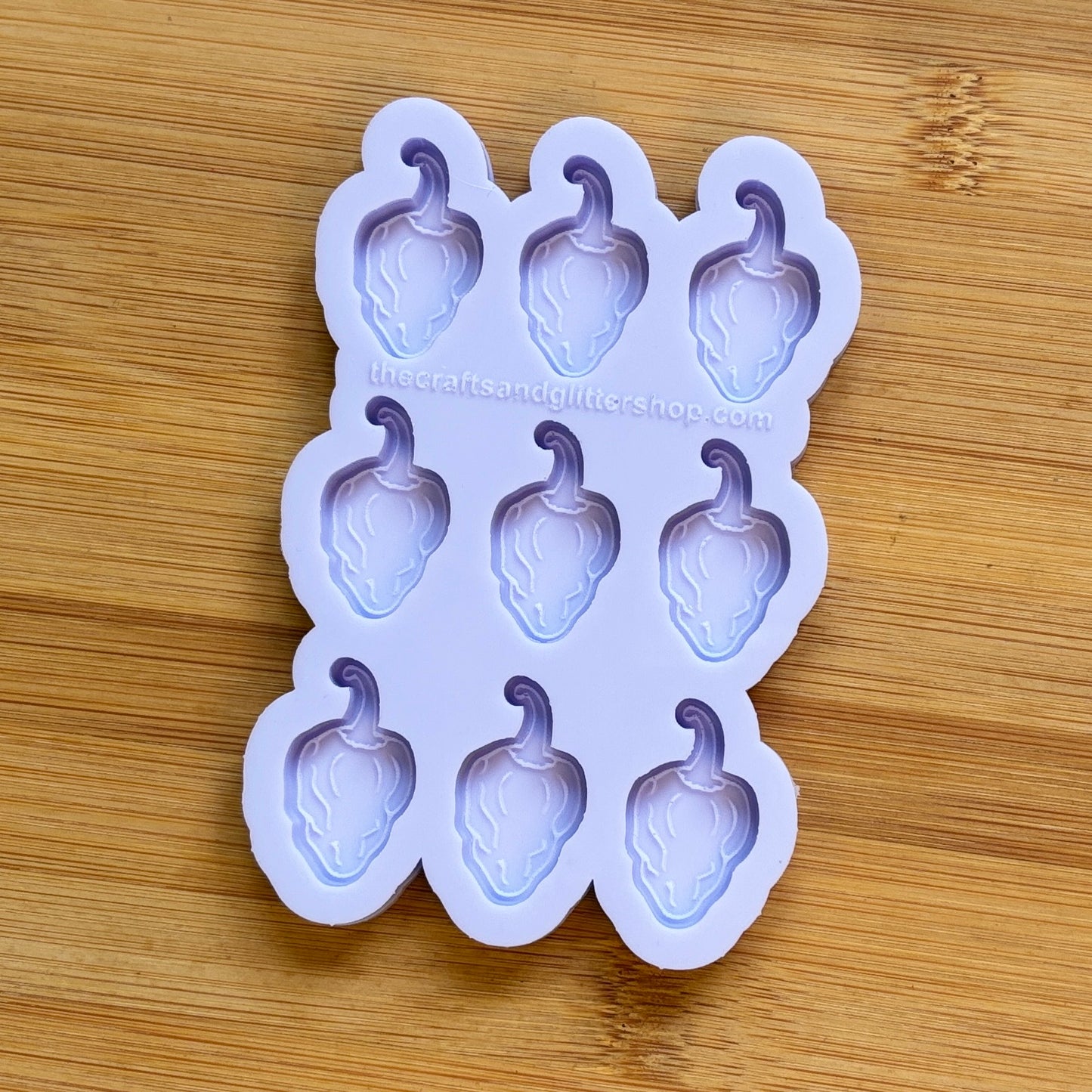 Habanero Silicone Mold with 9 cavities, made with Food Safe Silicone suitable for both food and craft projects
