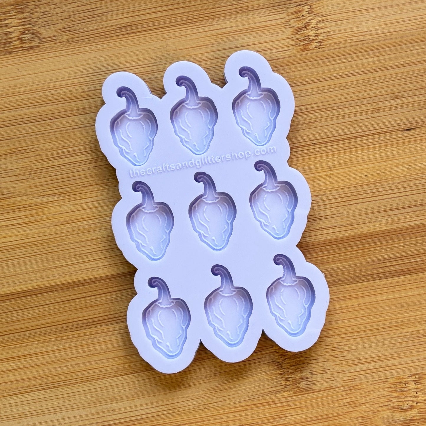 Habanero Silicone Mold with 9 cavities, made with Food Safe Silicone suitable for both food and craft projects