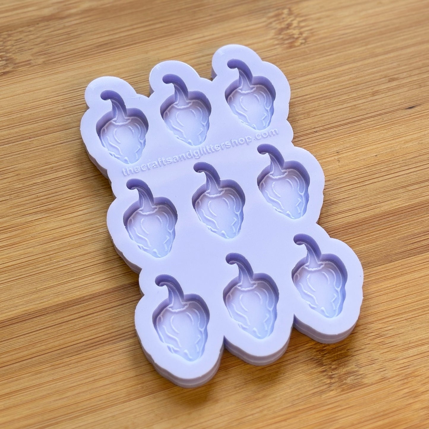Habanero Silicone Mold with 9 cavities, made with Food Safe Silicone suitable for both food and craft projects