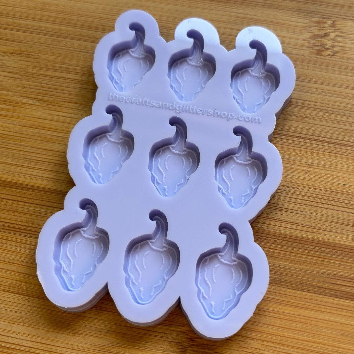 Habanero Silicone Mold with 9 cavities, made with Food Safe Silicone suitable for both food and craft projects