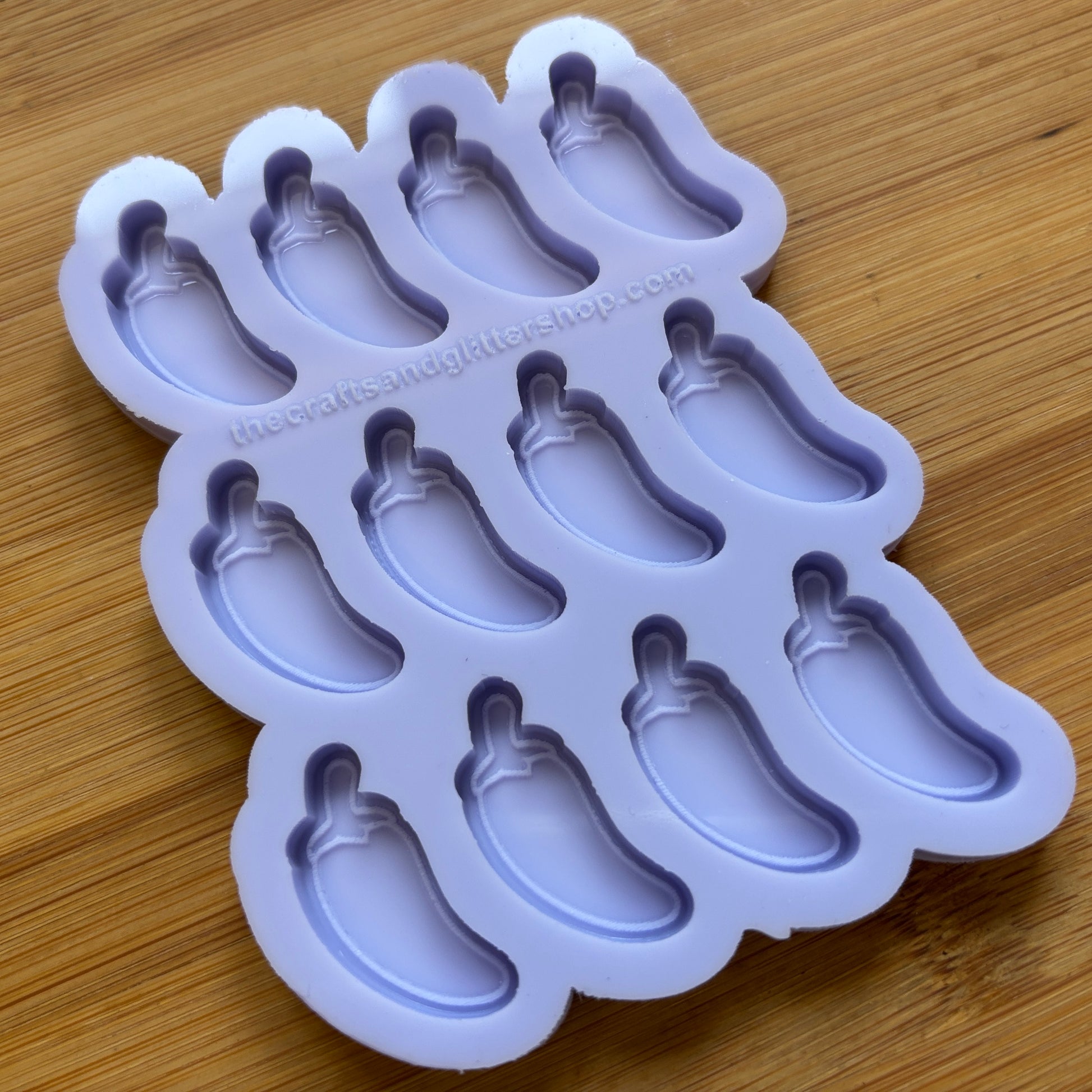 Jalapeno Silicone Mold with 12 cavities, made with Food Safe Silicone suitable for both food and craft projects