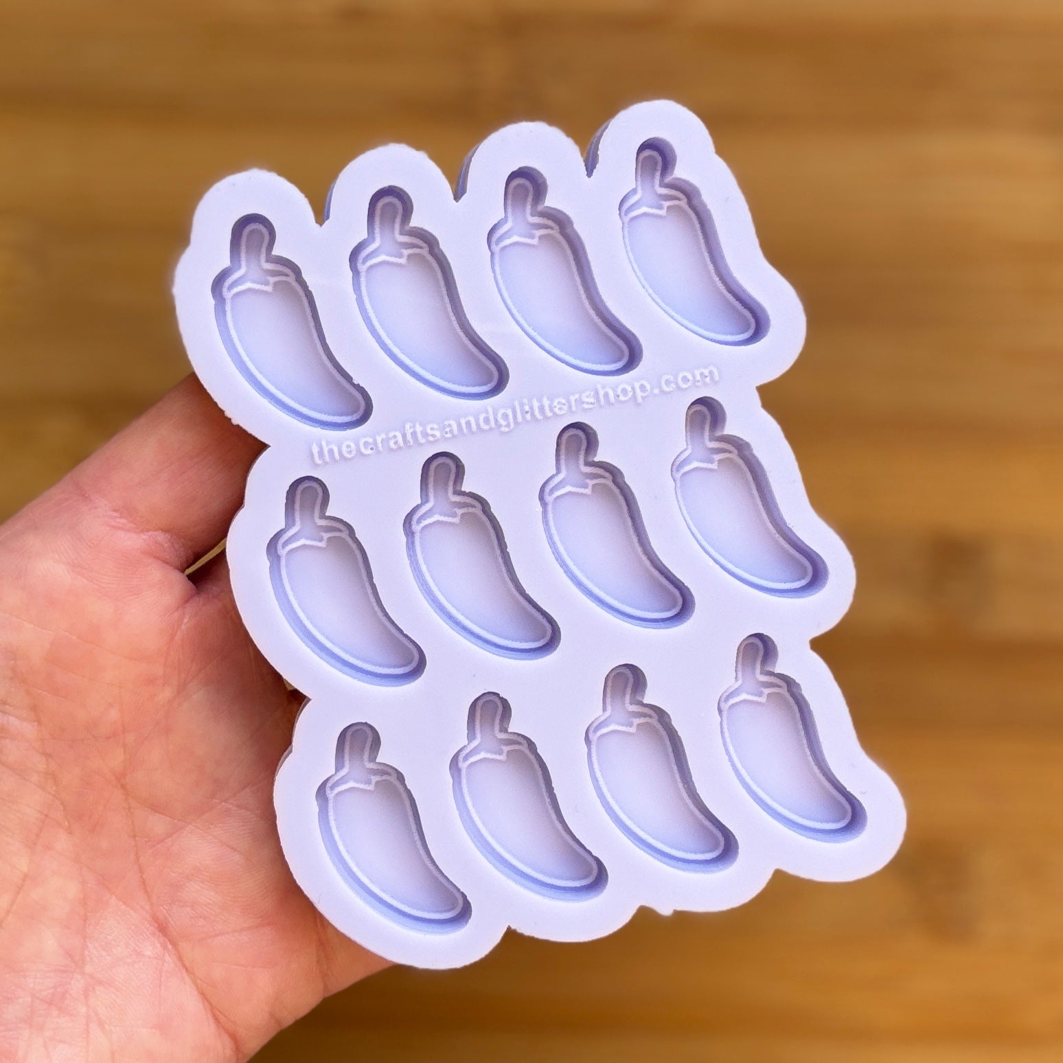 Jalapeno Silicone Mold with 12 cavities, made with Food Safe Silicone suitable for both food and craft projects
