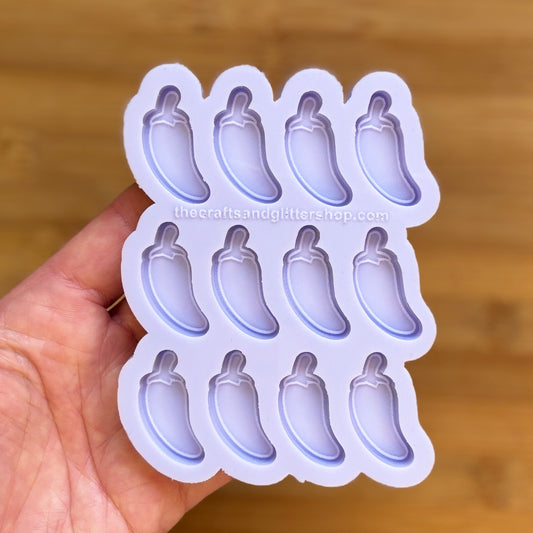 Jalapeno Silicone Mold with 12 cavities, made with Food Safe Silicone suitable for both food and craft projects