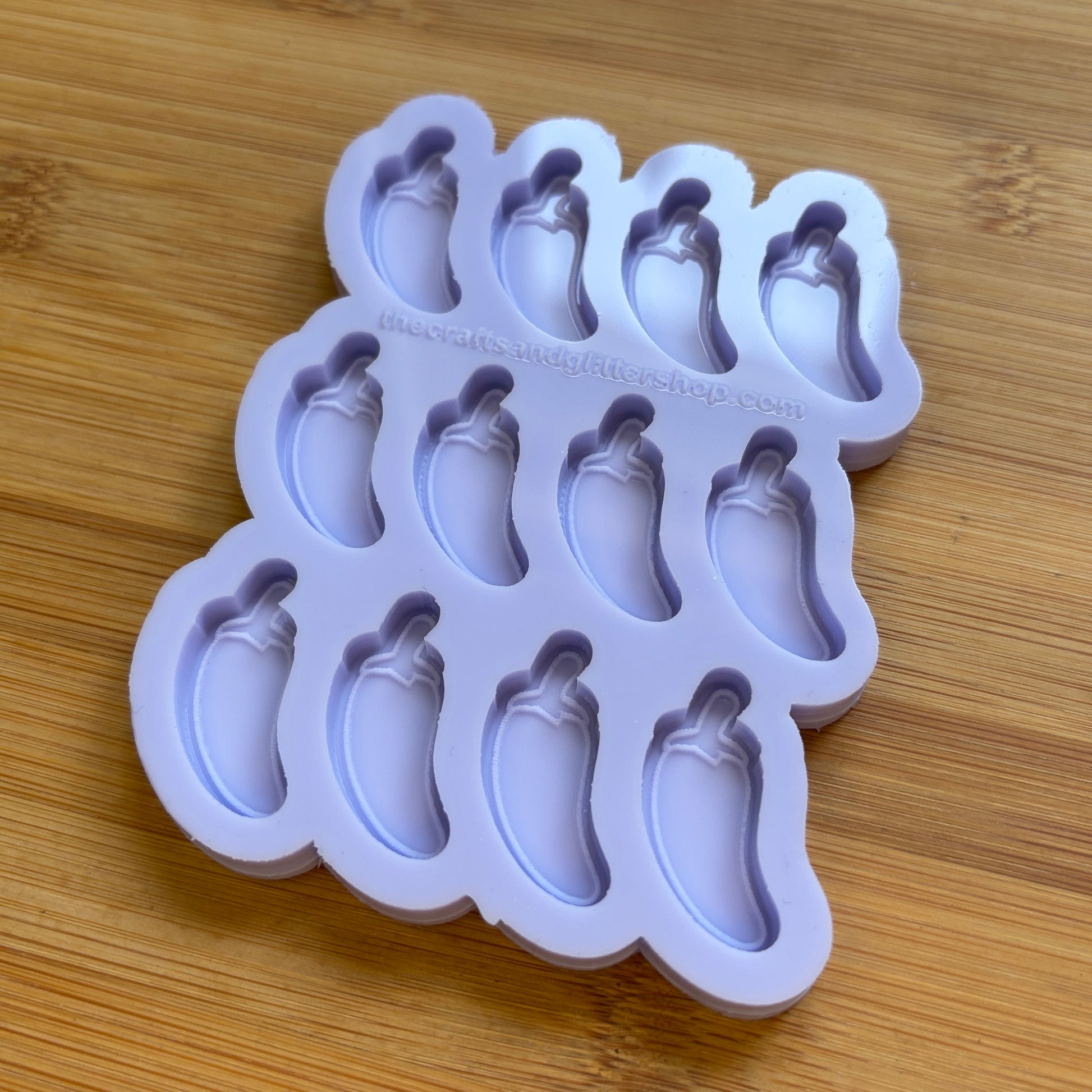 Jalapeno Silicone Mold with 12 cavities, made with Food Safe Silicone suitable for both food and craft projects