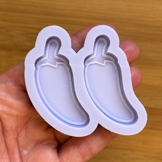 Jalapeno Silicone Mold with 2 cavities, made with Food Safe Silicone suitable for both food and craft projects