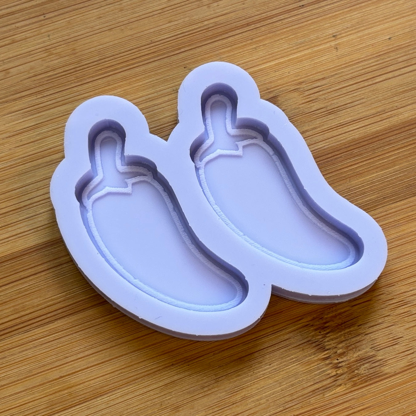 Jalapeno Silicone Mold with 2 cavities, made with Food Safe Silicone suitable for both food and craft projects