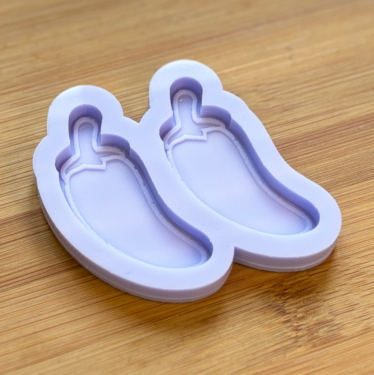 Jalapeno Silicone Mold with 2 cavities, made with Food Safe Silicone suitable for both food and craft projects