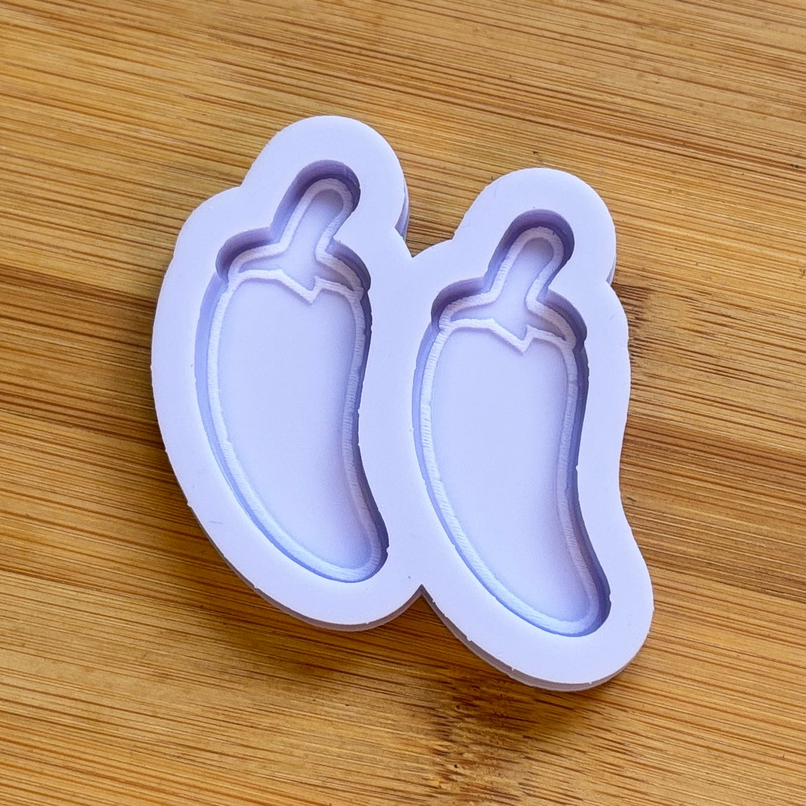 Jalapeno Silicone Mold with 2 cavities, made with Food Safe Silicone suitable for both food and craft projects