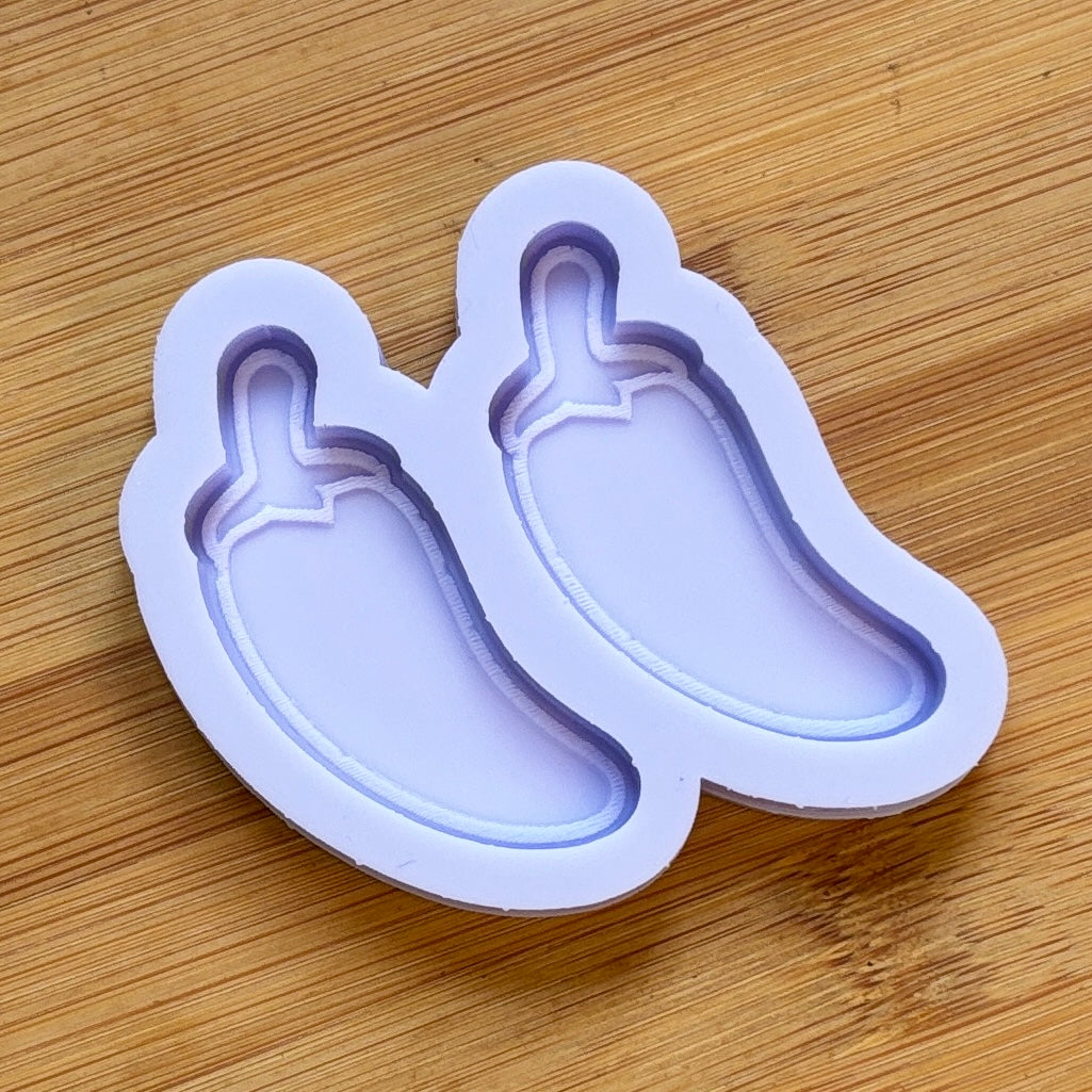 Jalapeno Silicone Mold with 2 cavities, made with Food Safe Silicone suitable for both food and craft projects