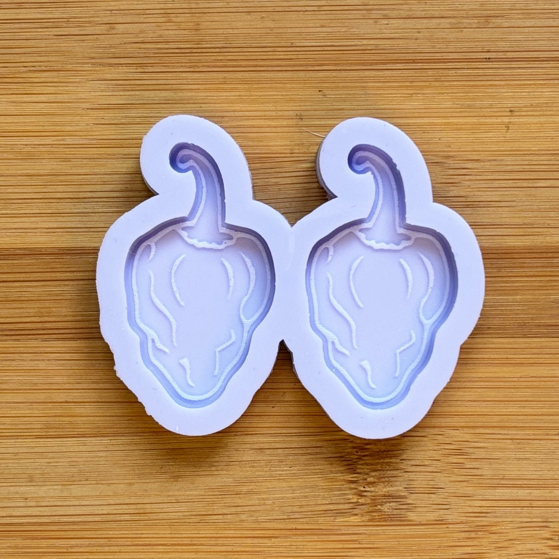 Habanero Silicone Mold with 2 cavities, made with Food Safe Silicone suitable for both food and craft projects