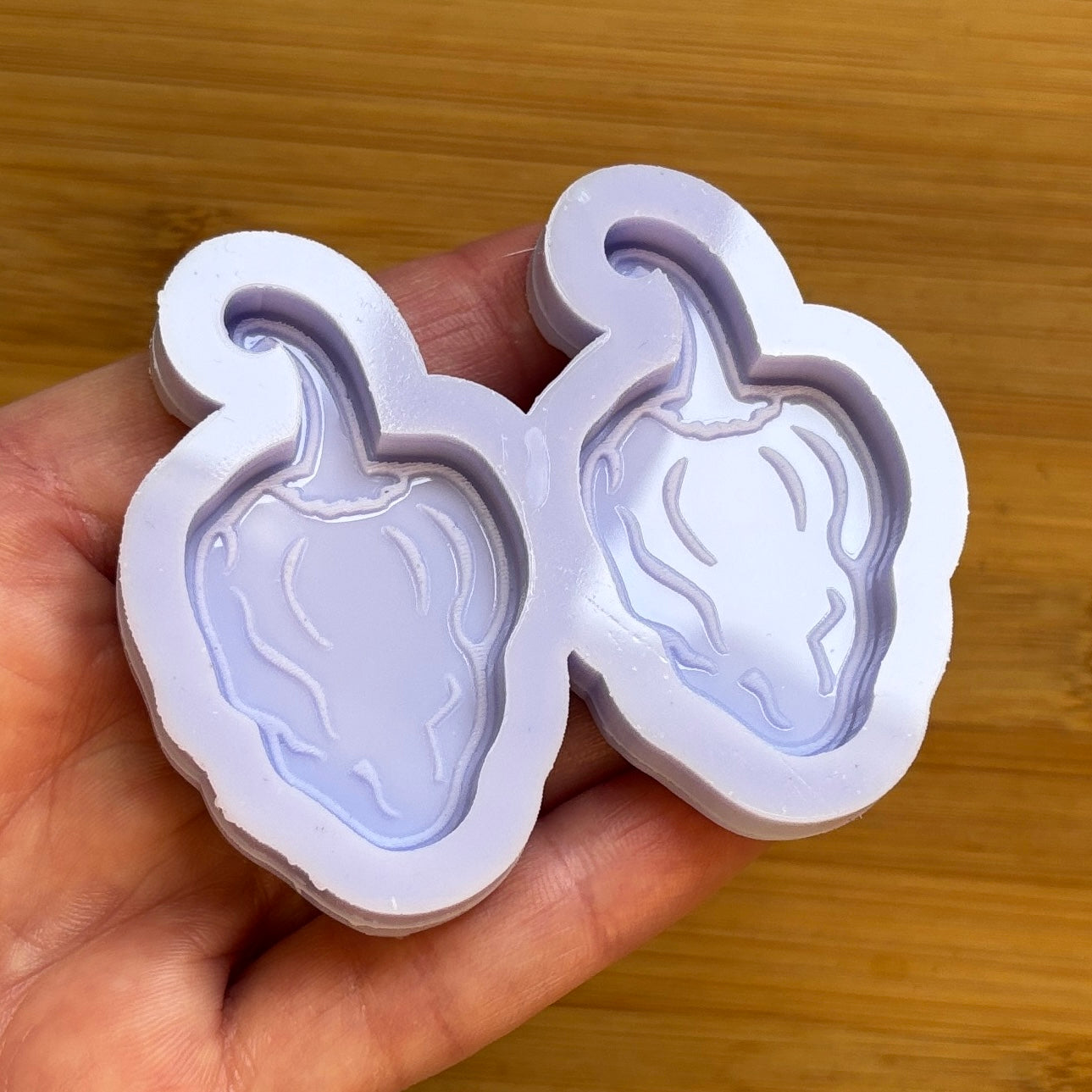 Habanero Silicone Mold with 2 cavities, made with Food Safe Silicone suitable for both food and craft projects