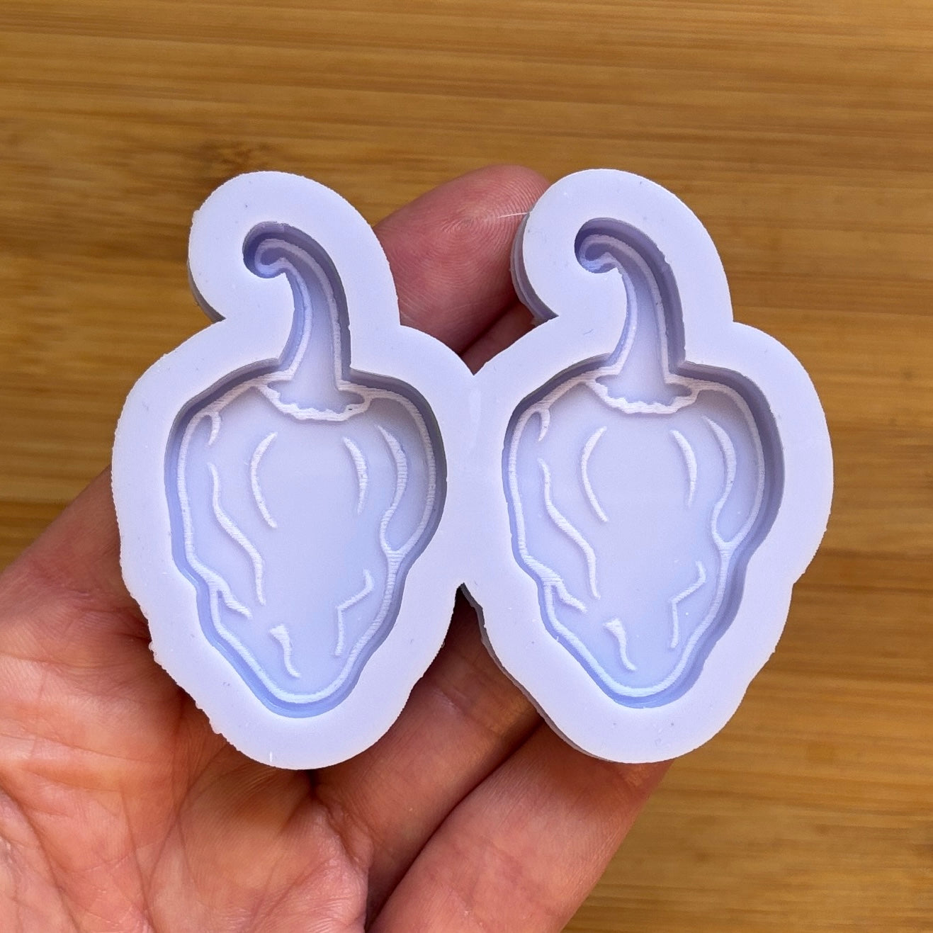 Habanero Silicone Mold with 2 cavities, made with Food Safe Silicone suitable for both food and craft projects