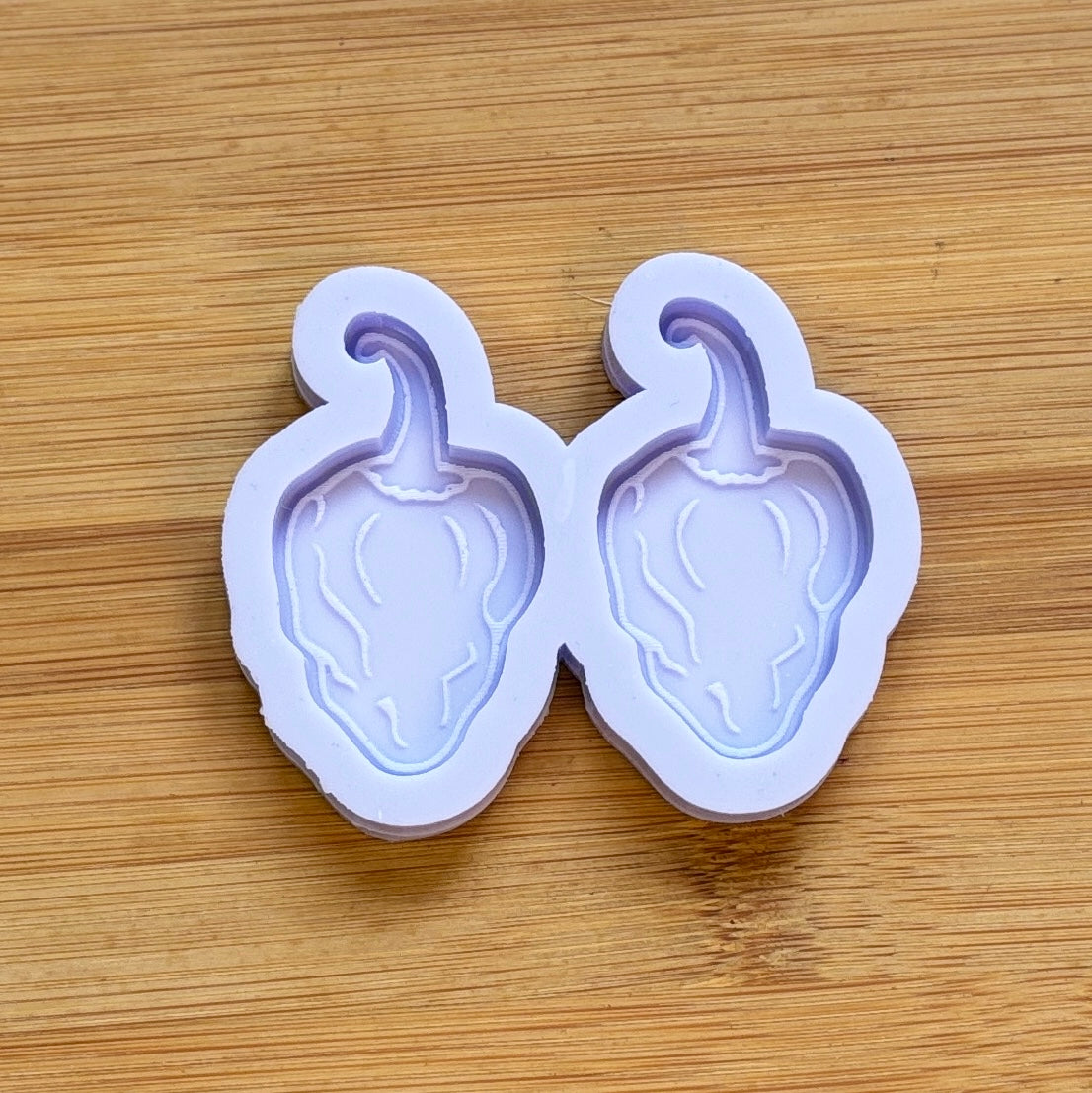 Habanero Silicone Mold with 2 cavities, made with Food Safe Silicone suitable for both food and craft projects