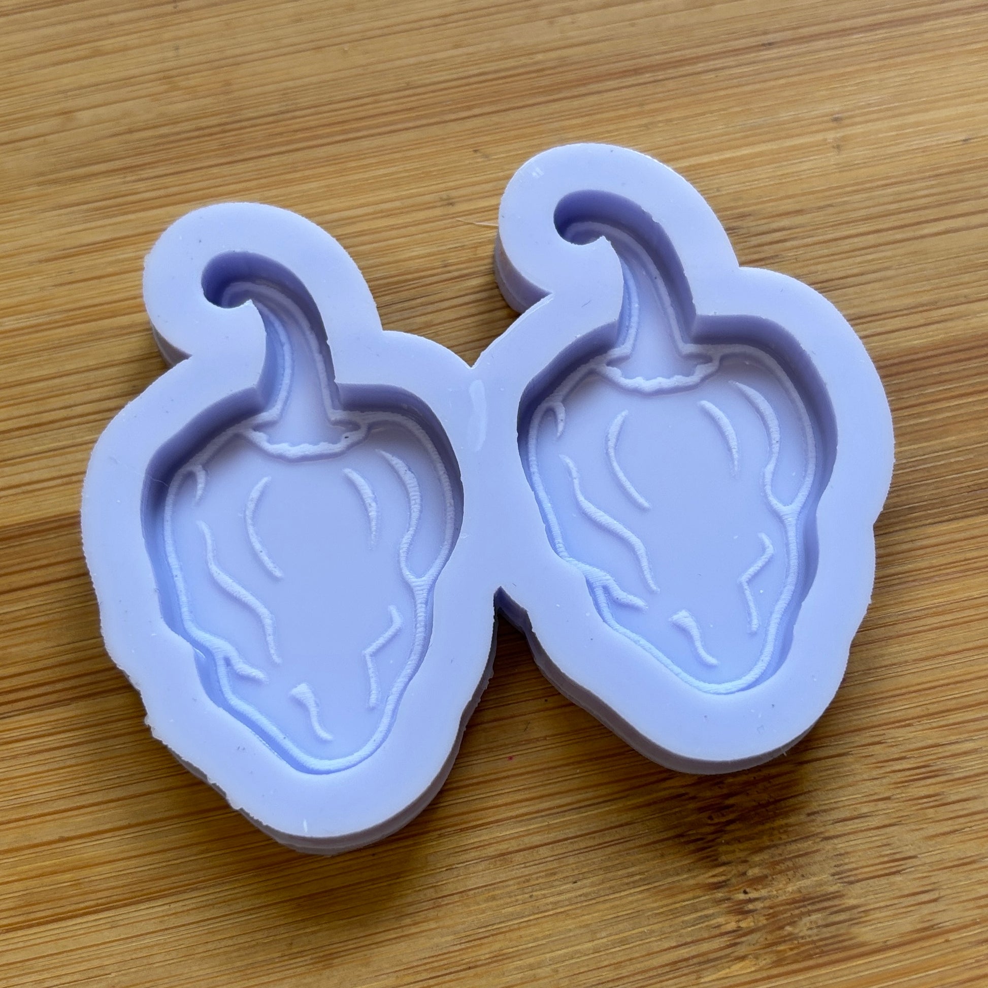 Habanero Silicone Mold with 2 cavities, made with Food Safe Silicone suitable for both food and craft projects