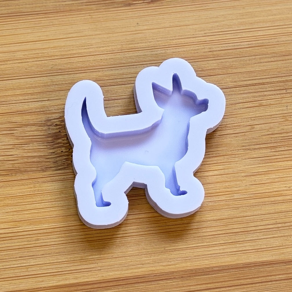 Chihuahua Silicone Mold, made with Food Safe Silicone suitable for both food and craft projects 